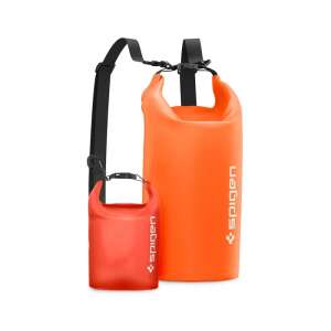 Spigen Aqua Shield vízálló táska szett, narancssárga, 2 db-os, tartalmaz egy nagy és egy kis táskát - Vízálló táska