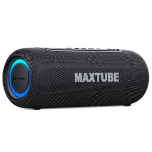 Tracer MaxTube portable Bluetooth speaker, black, 3/4 view - Tracer Bluetooth Speaker