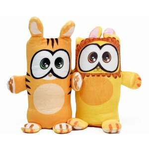 Pluszowa zabawka Dublusie dwustronna, tygrys i lew, miękka i pluszowa, odwracalna, zabawa dla dzieci - Plusz