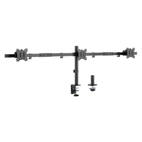 Equip 650158 Triple Monitor Desk Mount, black, for 17-32 inch screens