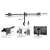 Equip 650158 Triple Monitor Desk Mount, black, features and specifications
