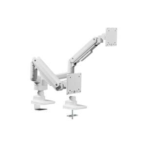 Equip 650183 dual monitor desk mount, white, for 17-35 inch screens - Monitor Mount and Stand