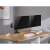 Equip 650182 dual monitor desk mount with monitors in use
