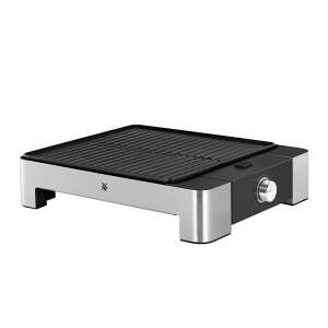 WMF Lono Quadro Tischgrill, Edelstahl und Schwarz, schräge Ansicht - Tischgrills