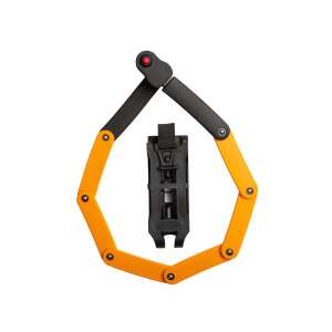 MasterLock 8336EURDPRO Hajtogatható Kerékpár Zár, Fekete/Narancssárga, 4 Számjegyű Kombináció, 80cm Lánc, Biztonságos Kerékpár Zár - Kerékpár zár