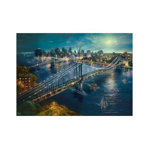 Schmidt Spiele Thomas Kinkade Studios: Hold Manhetten felett 2000 darabos puzzle kép