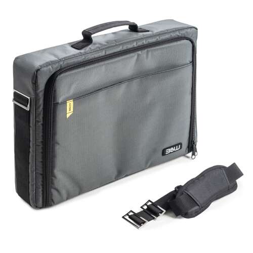 B&W TEX.210.RPD Notebook Tasche - Grau, Laptoptasche mit Schultergurt