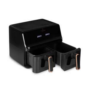 Berlinger Haus BH/9469 8.2L Dupla Forrólevegős Sütő, Black Rose Collection, 2700W, 8,2L űrtartalom, digitális kijelző, érintőképernyő, tapadásmentes bevonat, mosogatógépben mosható - Olajsütő