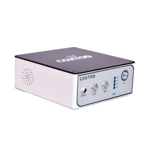 Coxtod portable oxygen concentrator, side view, showing controls and power input - Humidifier, Oxygen concentrator, Foot Massager and Electric Blanket Warmer