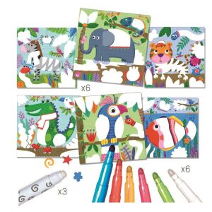 Magic Coloring Book - Jungle Animals CreaLign 119453047 - Crealign