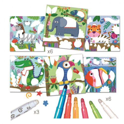 Magic Coloring Book - Jungle Animals CreaLign 119453047
