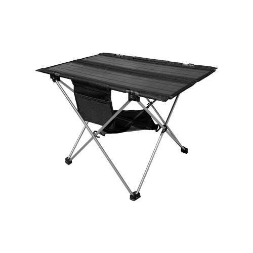 Technaxx TX-251 Solar-Campingtisch, schwarz, 20W, faltbar, mit USB-A und USB-C Anschlüssen
