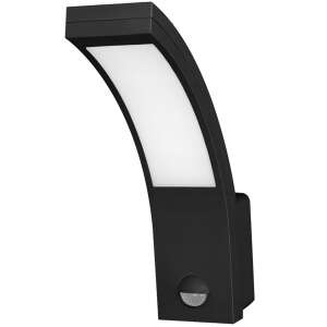 ADVITI AD-OP-6109BLPMR4 black outdoor wall light with motion sensor and dusk sensor, 10W LED, 800 lumens, IP54 - Electrical Installation