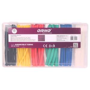 ORNO OR-AE-13141 Schrumpfschlauch-Satz, Mehrfarbig, 1,5 mm-13 mm, 100 Stk. x 10 cm / Satz - Schrumpfschläuche