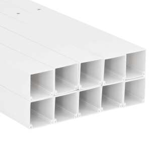 vidaXL 100 x 40 mm PVC kábelcsatornák, fehér, 10 darab - Villanyszerelés