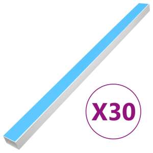 vidaXL 50 x 25 mm öntapadós PVC kábelcsatorna, 30 db, 1 méter/db - Villanyszerelés