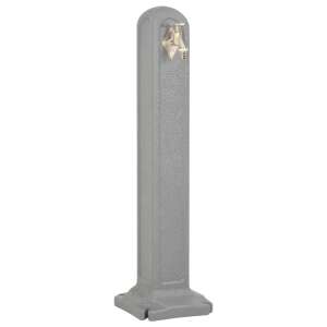 vidaXL világos szürke kőhatású kerti csap elülső nézet - Kerti kút és csap