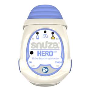 Snuza Hero Baby-Atemüberwachungsgerät, weiß und blau, Vorderansicht - Babyfone & Atemüberwachungsgeräte und Schutzgitter