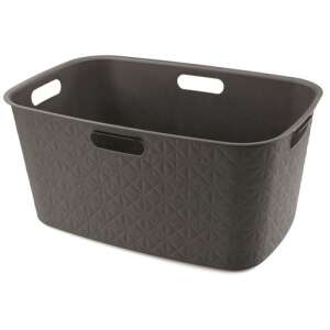 Kosz na bieliznę CURVER Softex 45L w kolorze ciemnoszarym z uchwytami - Curver Zanieczyszczający