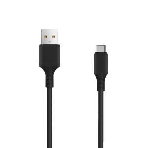 Setty fekete USB-C - USB-A töltő- és adatkábel - Setty