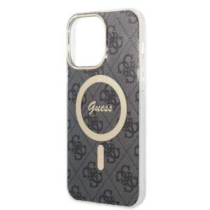 Guess iPhone 15 Pro Max MagSafe Case with Ring Holder, Black - Guess