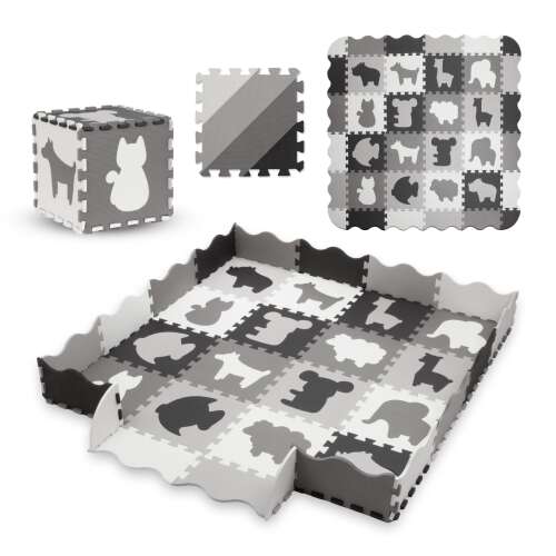 Kidwell Happy Love Burete puzzle 150x150cm (36buc 30x30cm) #grey-white