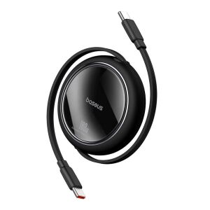 Baseus Free2Draw USB-C to USB-C 100W Retractable Cable - Black - Data Cable
