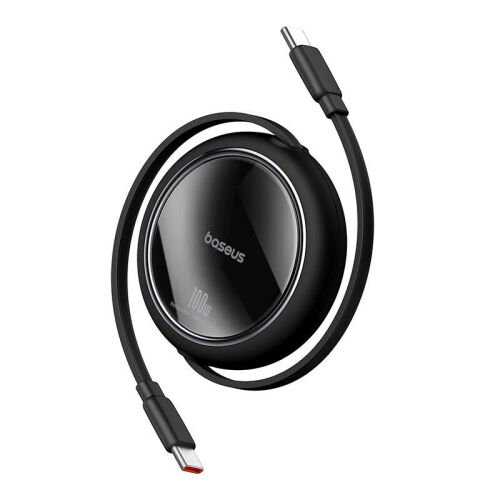 Baseus Free2Draw USB-C to USB-C 100W Retractable Cable - Black