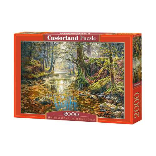 Castorland Puzzle 2000 elementów, Wspomnienie jesiennego lasu, puzzle dla dorosłych, jesienny las, puzzle przyrodnicze