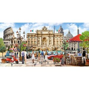 Completed Castorland Rome 4000 piece jigsaw puzzle - Puzzle