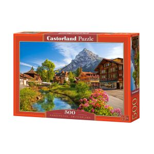 Castorland Kandersteg Švajčiarsko 500 dielikov puzzle box - Castorland Puzzle
