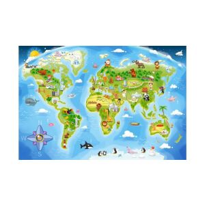 Puzzle 40 db. MAXI világtérkép