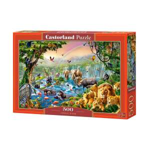 Castorland Puzzle 500 Dschungel Fluss Schachtel - Puzzle