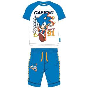 Sonic 2-teiliges Sommeroutfit für Jungen, blaues Shorts und T-Shirt Set - Sonic