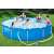 Bestway Steel Pro 3.66m x 76cm kerek földi medence, emberek úsznak benne