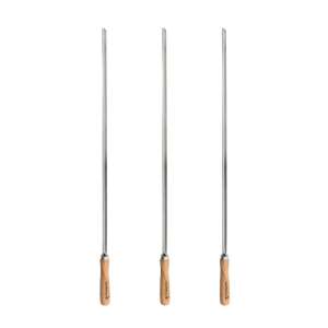 Barbecook BC-ACC-7471 3-częściowy zestaw szpikulców, certyfikat FSC, 65cm, rozmiar XL - Grillowanie i gotowanie na świeżym powietrzu