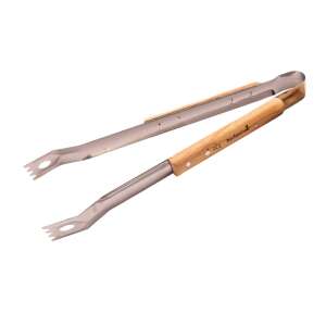 Barbecook kliešte z nehrdzavejúcej ocele s drevenou rukoväťou, 40cm - Home by Somogyi