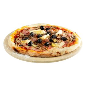 Barbecook BC-ACC-7013 Pizzastein mit fertiger Pizza - Gartengrill, Ofenzubehör