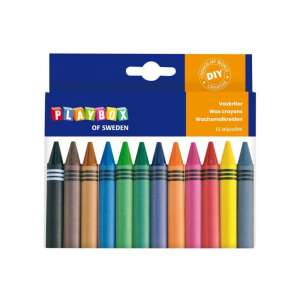 Playbox of Sweden 12 pack wax crayons - Playbox