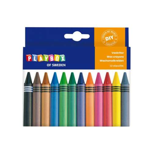 PlayBox: Crayon Set of 12, 1.1cm