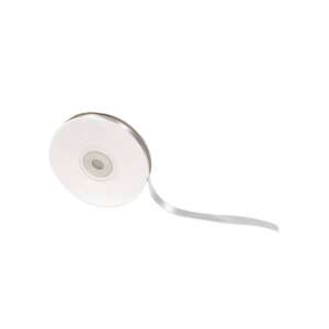 Ezüst szatén szalag, 10 mm széles, 30 m hosszú, tökéletes ajándékcsomagoláshoz, kézműveskedéshez és dekorációhoz - Playbox