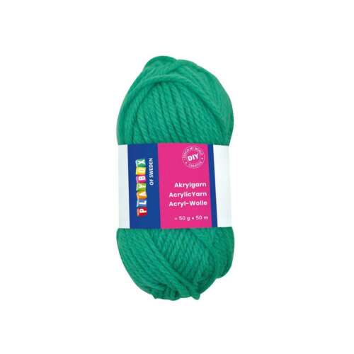 PlayBox of Sweden zöld akril fonal, 50g