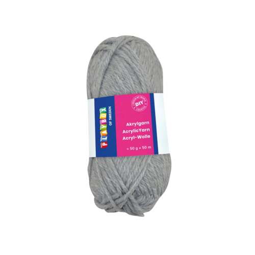 PlayBox of Sweden 50g szürke akril fonal