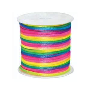 Szivárványos fonal tekercs, 50 méter, ajándékcsomagoláshoz és kézműves projektekhez - Fonal