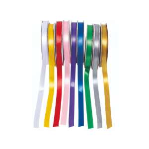 Set de 9 panglici din satin PlayBox, 30m x 1cm, culori asortate - Ambalaje cadouri