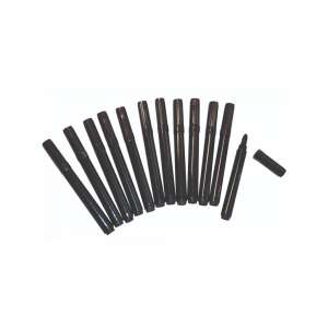 PlayBox 12er Pack schwarze Jumbo Filzstifte - Schulanfang, Schulmaterialien