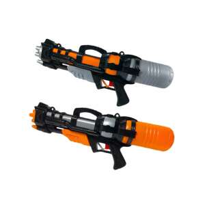 WaterWow Wasserpistole, zwei verschiedene Versionen, 43 cm lang, schwarz und orange, für Sommerspaß - Strandspielzeug