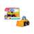 ABC Lucy Loader toy construction vehicle, yellow toy loader with a blue helmet, Simba Toys