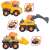 Volvo ABC Builder Team construction vehicles toy set, includes excavator, dump truck and loader, for kids