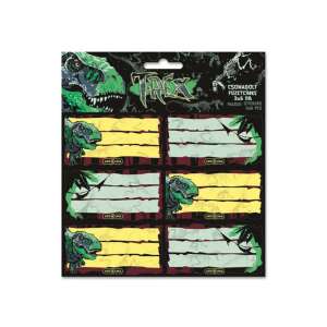 Ars Una T-Rex Dinosaurier-Fächer-Etiketten, 3 Packungen mit je 6 Etiketten - Schulanfang, Schulmaterialien